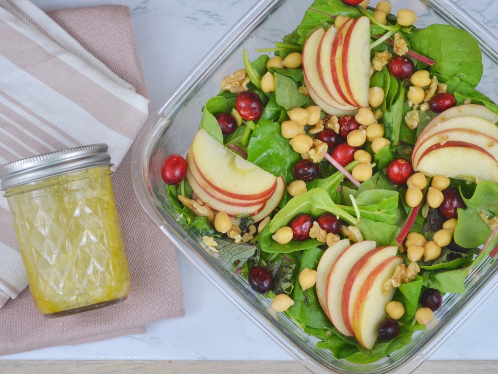 Apple Cranberry Salad with Ginger&nbsp;Dressing