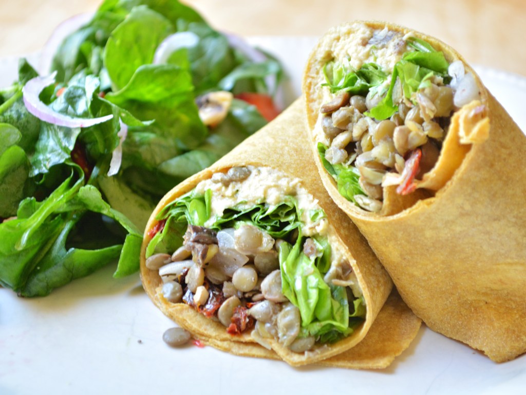 Lentil, Mushroom & Sun Dried Tomato&nbsp;Wraps