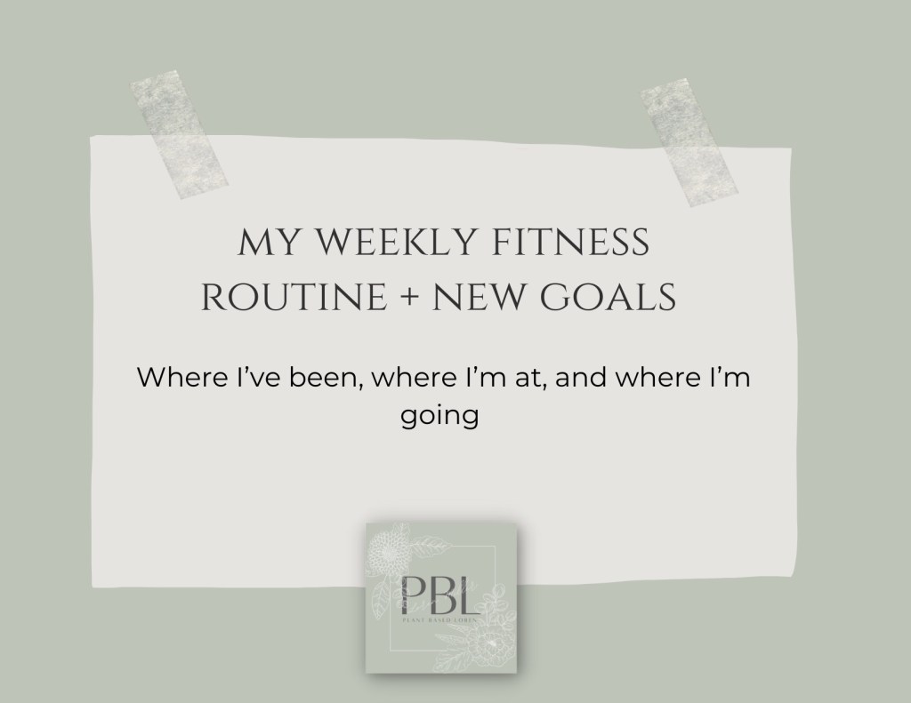 My Weekly Fitness Routine + New&nbsp;Goals