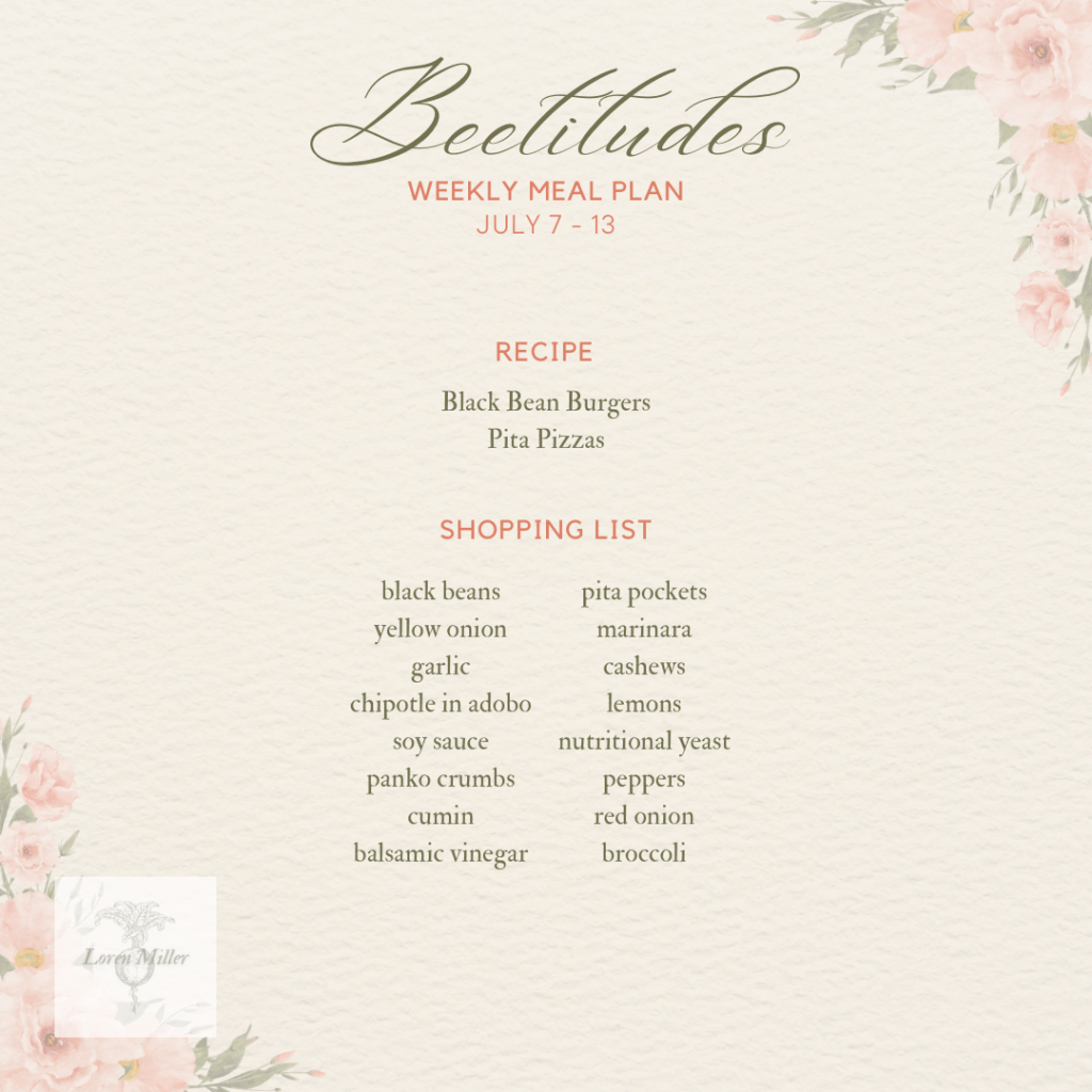 Meal Plan: July Week&nbsp;2