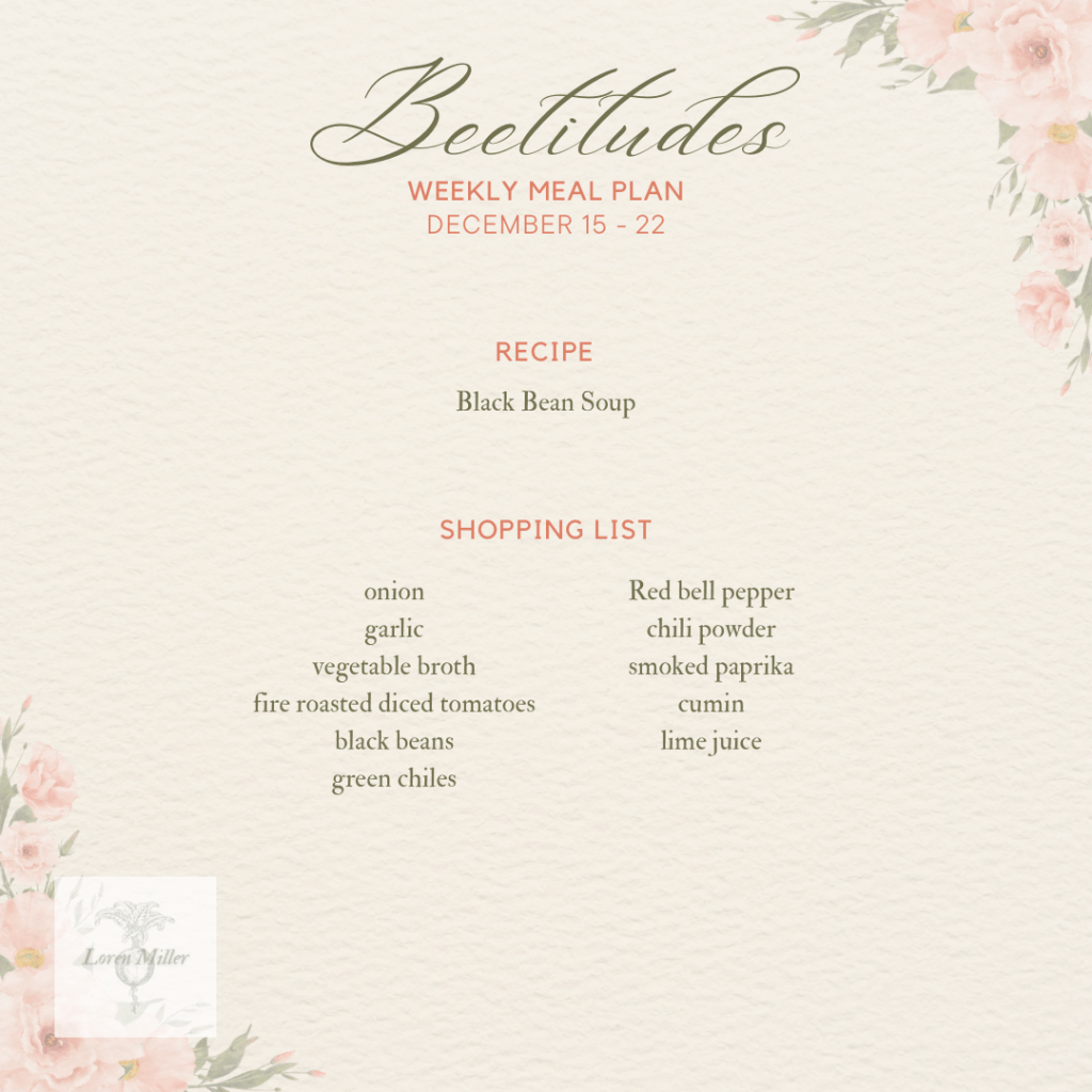 Meal Plan: December Week&nbsp;3