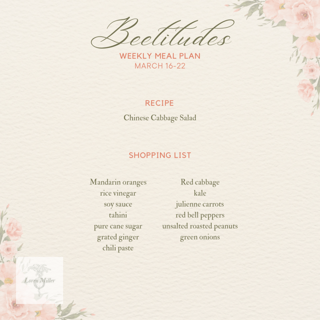 Meal Plan: March Week&nbsp;3