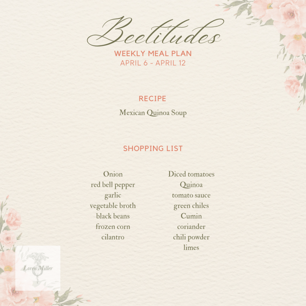 Meal Plan: April Week&nbsp;2